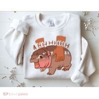Moo Deng A Hh Hhhh Hippo Funny Sweatshirt thumb 2