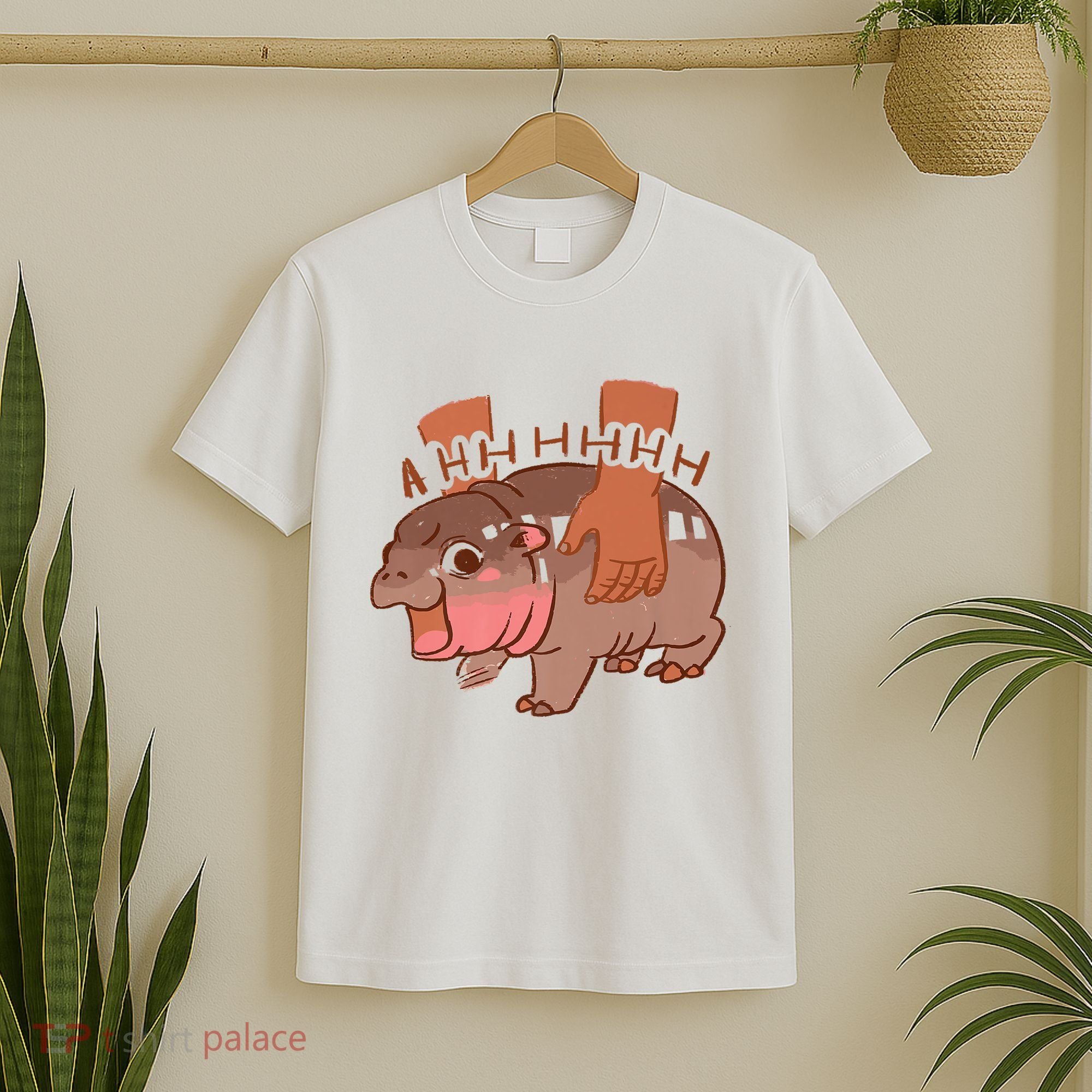 Moo Deng A Hh Hhhh Hippo Funny T-Shirt