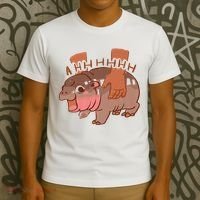 Moo Deng A Hh Hhhh Hippo Funny T-Shirt thumb 3