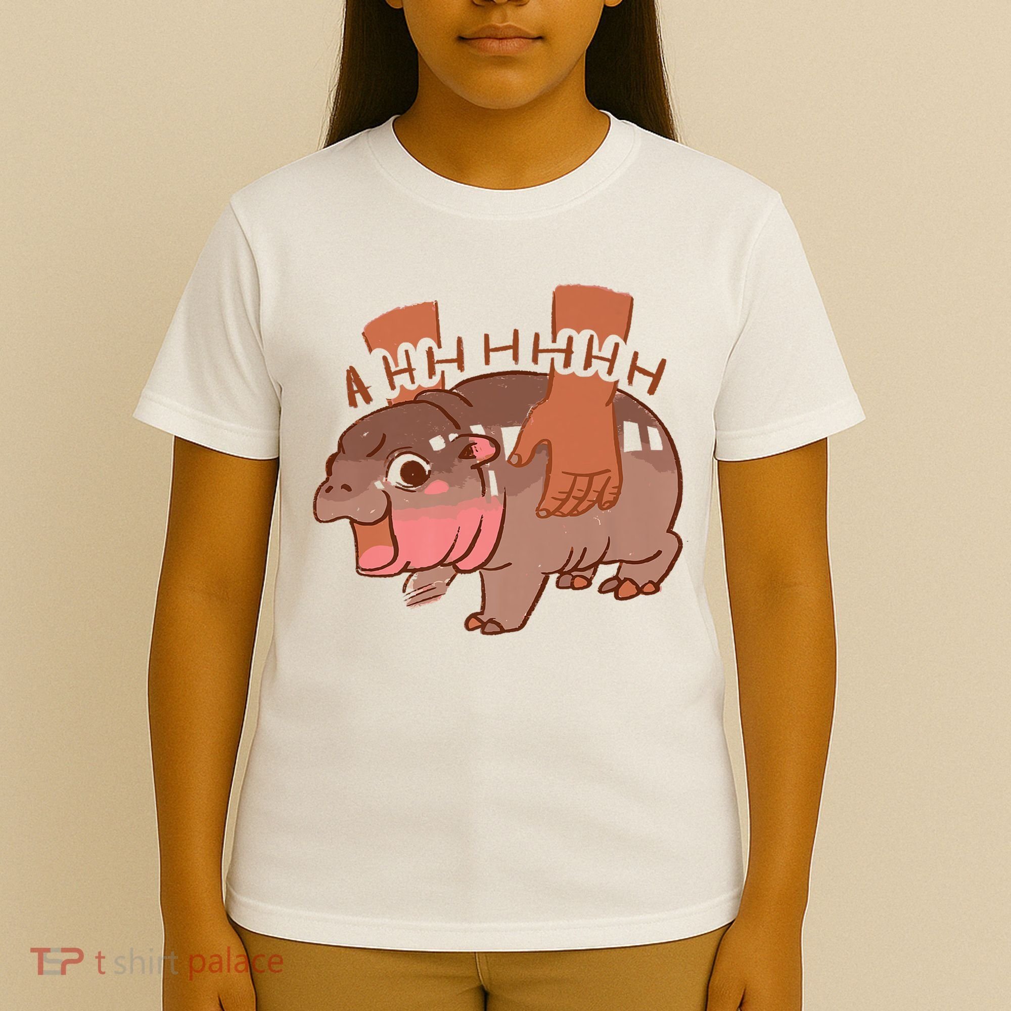 Moo Deng A Hh Hhhh Hippo Funny T-Shirt