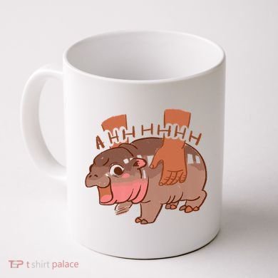 Moo Deng A Hh Hhhh Hippo Funny Coffee Mug