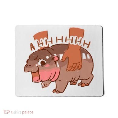 Moo Deng A Hh Hhhh Hippo Funny Mousepad