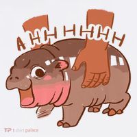 Moo Deng A Hh Hhhh Hippo Funny Ornament thumb 1