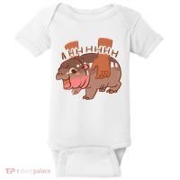Moo Deng A Hh Hhhh Hippo Funny Baby Bodysuit thumb 0