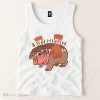 Moo Deng A Hh Hhhh Hippo Funny Tank Top thumb 2