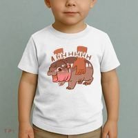 Moo Deng A Hh Hhhh Hippo Funny Toddler T-Shirt thumb 2