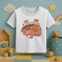 Moo Deng A Hh Hhhh Hippo Funny Toddler T-Shirt thumb 3