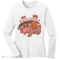 Moo Deng A Hh Hhhh Hippo Funny Women's Long Sleeve Shirt thumb 0