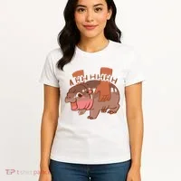 Moo Deng A Hh Hhhh Hippo Funny Women's T-Shirt thumb 4