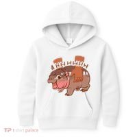 Moo Deng A Hh Hhhh Hippo Funny Kids Hoodie thumb 0