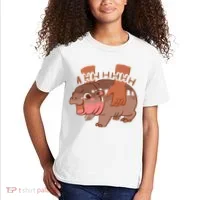 Moo Deng A Hh Hhhh Hippo Funny Kids T-Shirt thumb 2