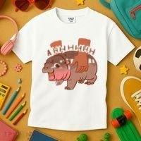 Moo Deng A Hh Hhhh Hippo Funny Kids T-Shirt thumb 3