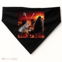 Moo Deng And Pesto Battle USA-Made Doggie Bandana thumb 0