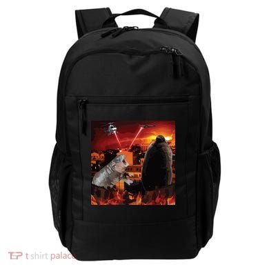 Moo Deng And Pesto Battle Backpack