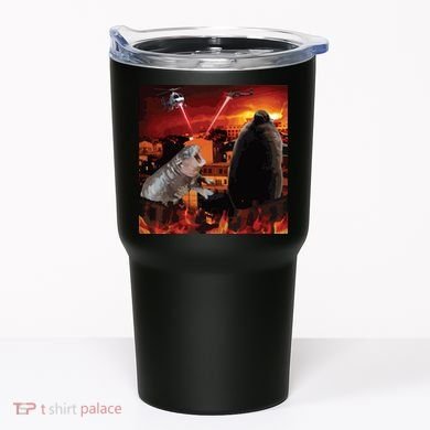 Moo Deng And Pesto Battle Tumbler