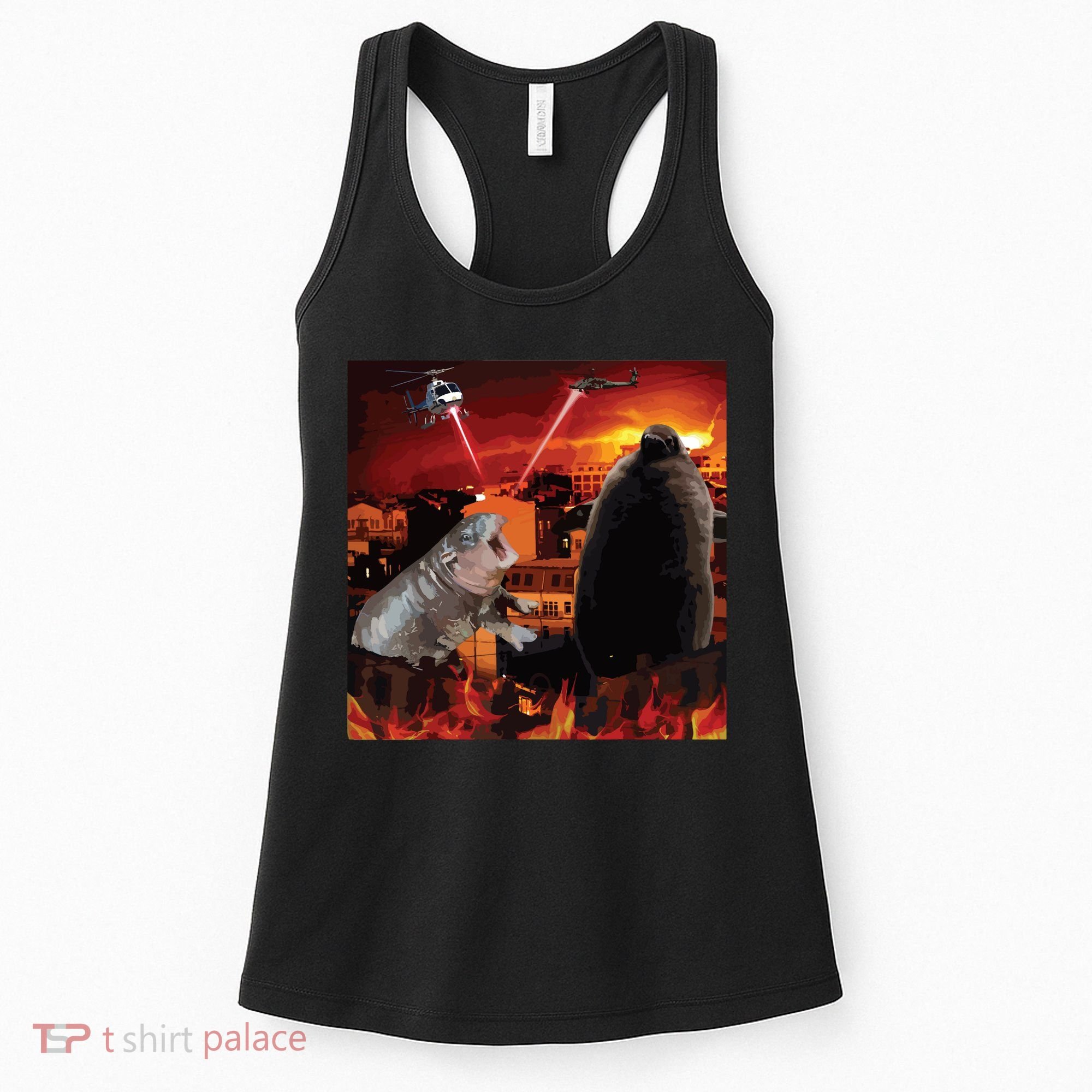 Moo Deng And Pesto Battle Women's Tank Top