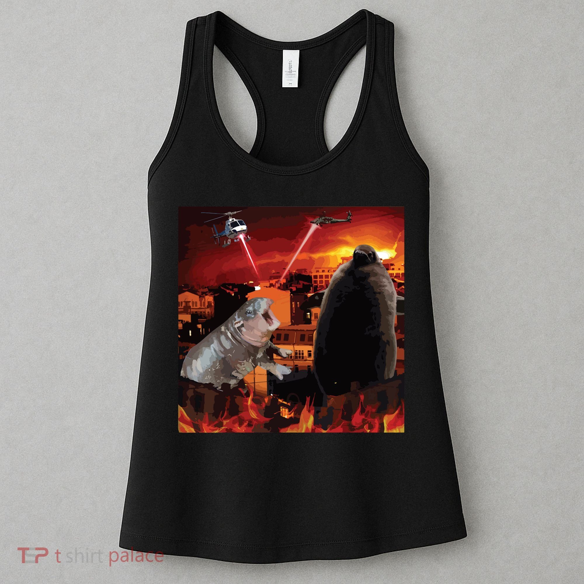 Moo Deng And Pesto Battle Women's Tank Top