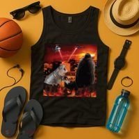 Moo Deng And Pesto Battle Tank Top thumb 4