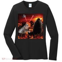 Moo Deng And Pesto Battle Women's Long Sleeve Shirt thumb 0