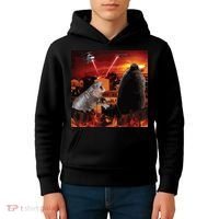 Moo Deng And Pesto Battle Kids Hoodie thumb 4