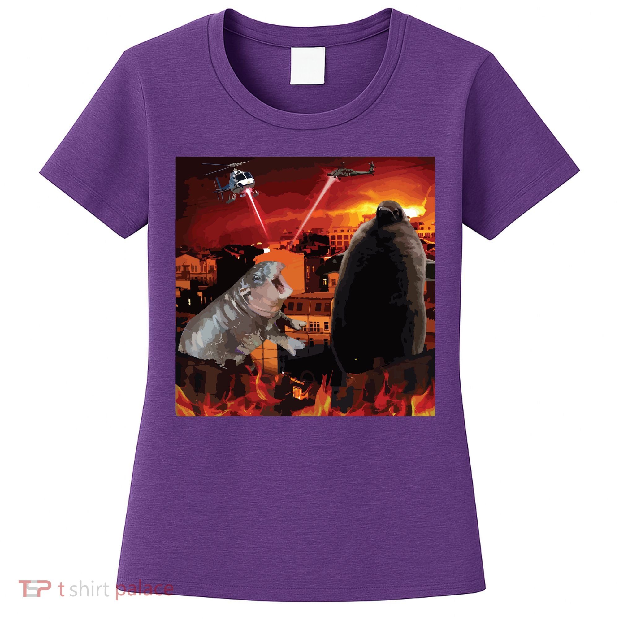 Moo Deng And Pesto Battle Women's T-Shirt
