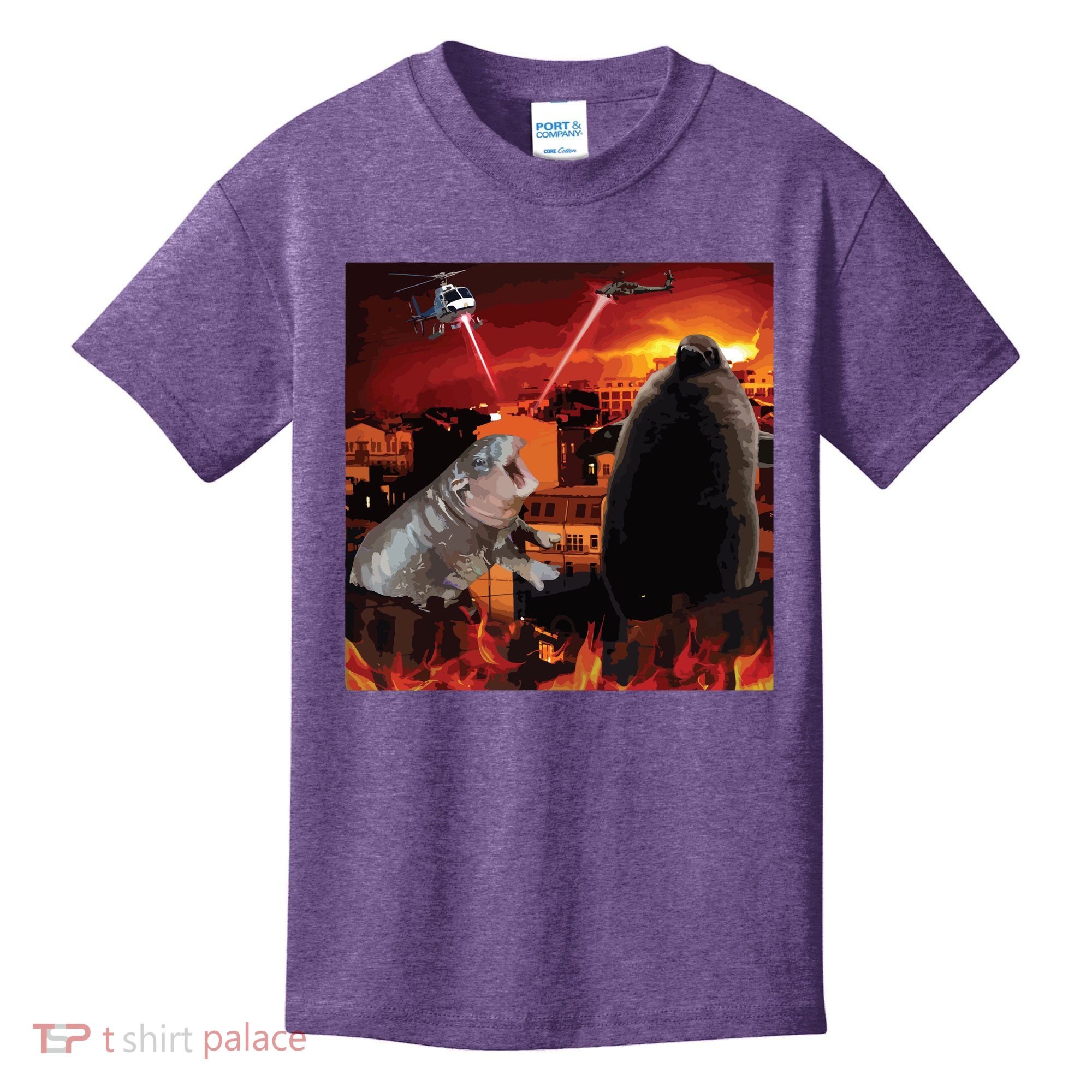 Moo Deng And Pesto Battle Kids T-Shirt