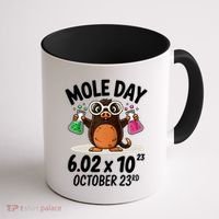 Mole Day Avogadros Number October 23rd Raglan Baseball Gift Coffee Mug thumb 1