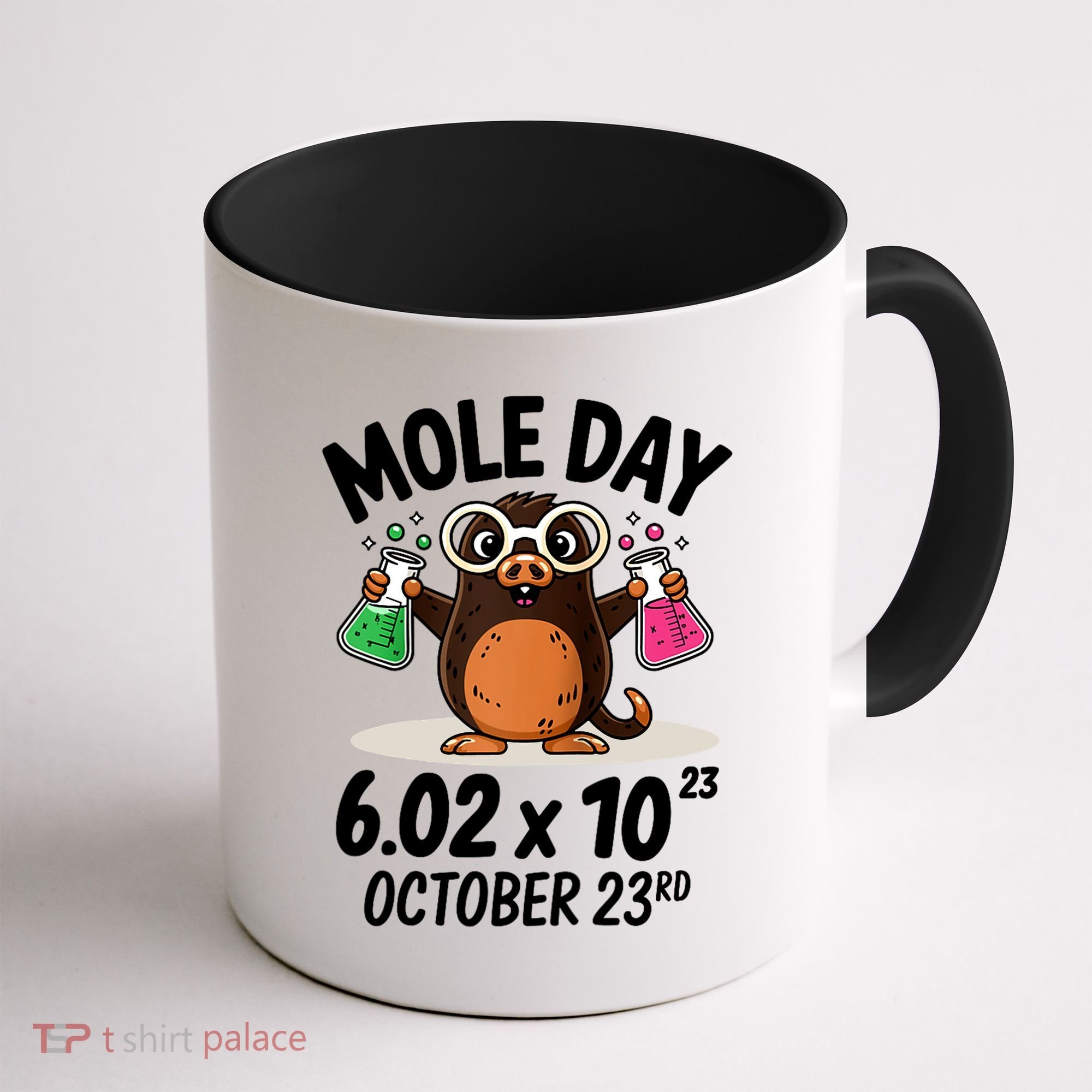 Mole Day Avogadros Number October 23rd Raglan Baseball Gift Coffee Mug