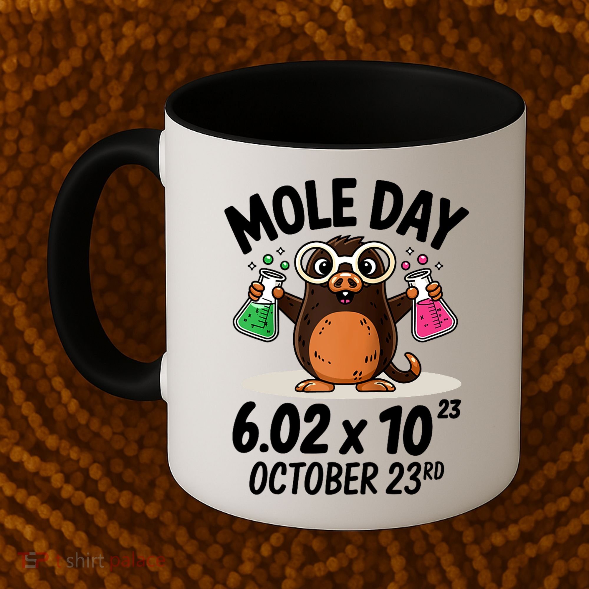 Mole Day Avogadros Number October 23rd Raglan Baseball Gift Coffee Mug