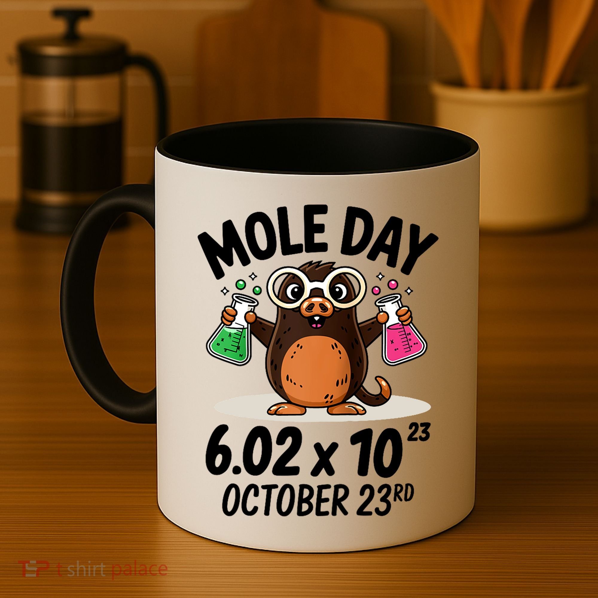 Mole Day Avogadros Number October 23rd Raglan Baseball Gift Coffee Mug