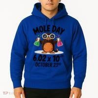 Mole Day Avogadros Number October 23rd Raglan Baseball Gift Hoodie thumb 2