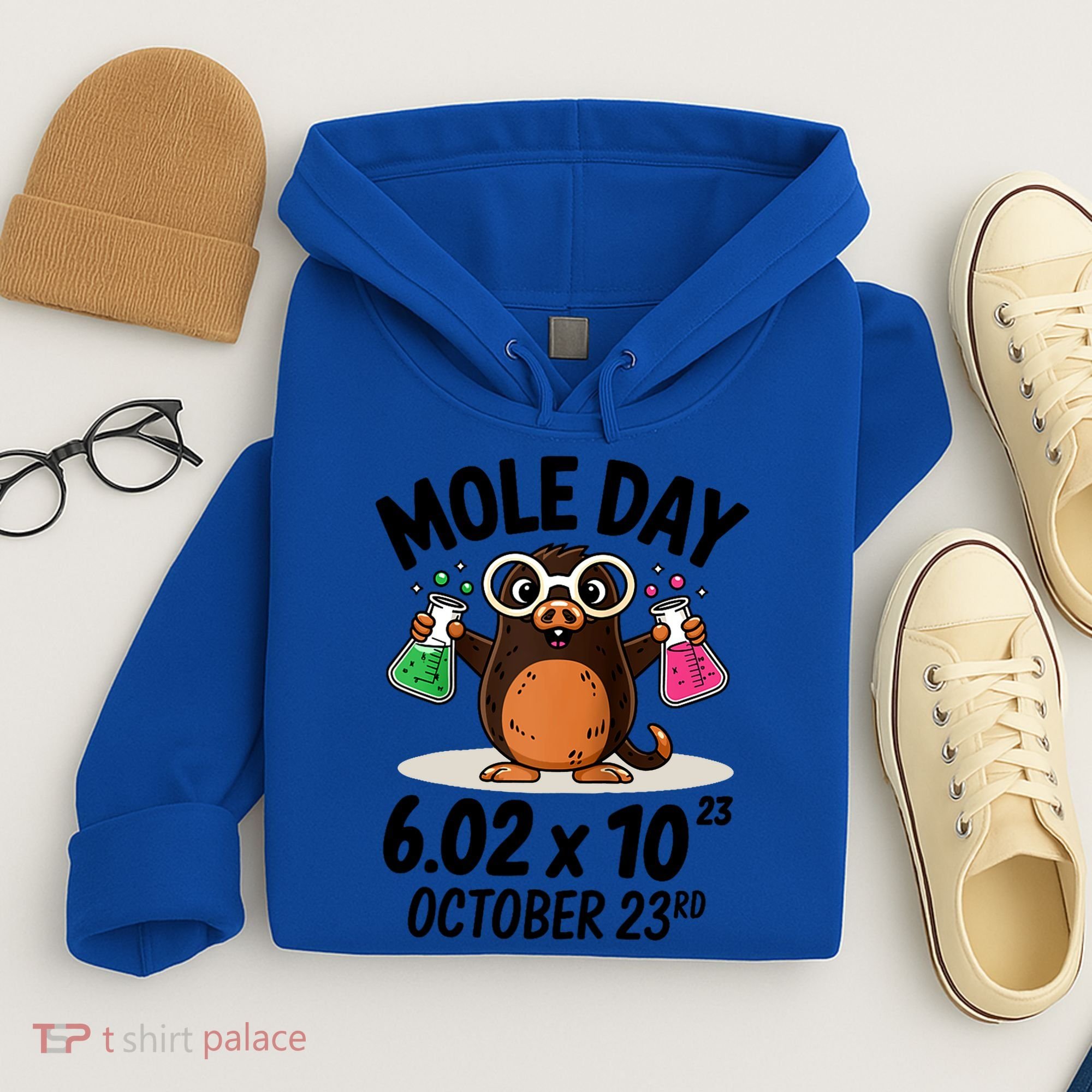 Mole Day Avogadros Number October 23rd Raglan Baseball Gift Hoodie