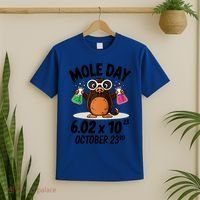 Mole Day Avogadros Number October 23rd Raglan Baseball Gift T-Shirt thumb 2