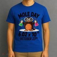 Mole Day Avogadros Number October 23rd Raglan Baseball Gift T-Shirt thumb 3