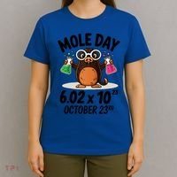 Mole Day Avogadros Number October 23rd Raglan Baseball Gift T-Shirt thumb 4