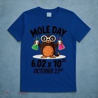 Mole Day Avogadros Number October 23rd Raglan Baseball Gift T-Shirt thumb 5