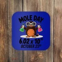 Mole Day Avogadros Number October 23rd Raglan Baseball Gift Coaster thumb 0