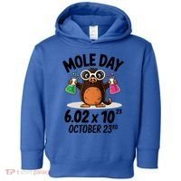 Mole Day Avogadros Number October 23rd Raglan Baseball Gift Toddler Hoodie thumb 0