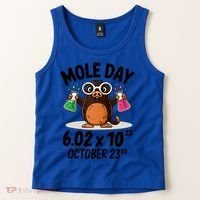 Mole Day Avogadros Number October 23rd Raglan Baseball Gift Tank Top thumb 2