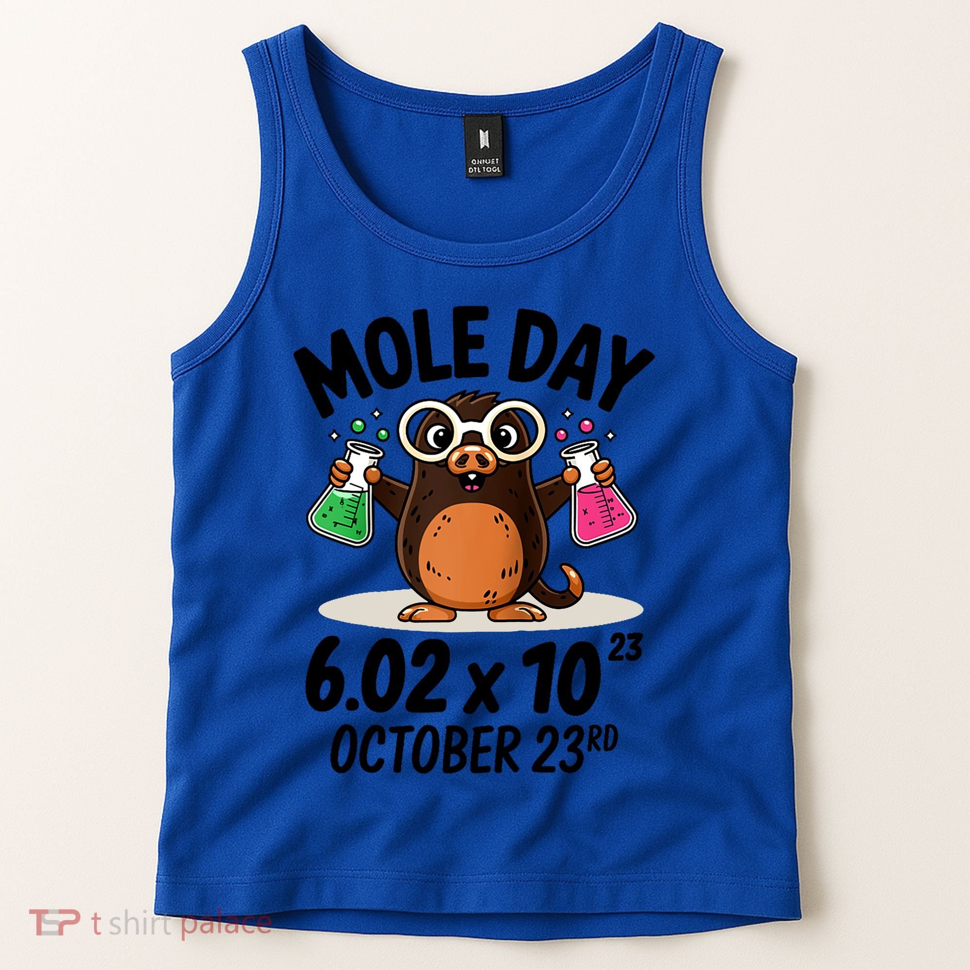 Mole Day Avogadros Number October 23rd Raglan Baseball Gift Tank Top