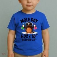 Mole Day Avogadros Number October 23rd Raglan Baseball Gift Toddler T-Shirt thumb 2
