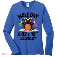 Mole Day Avogadros Number October 23rd Raglan Baseball Gift Women's Long Sleeve Shirt thumb 0