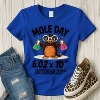 Mole Day Avogadros Number October 23rd Raglan Baseball Gift Women's T-Shirt thumb 3