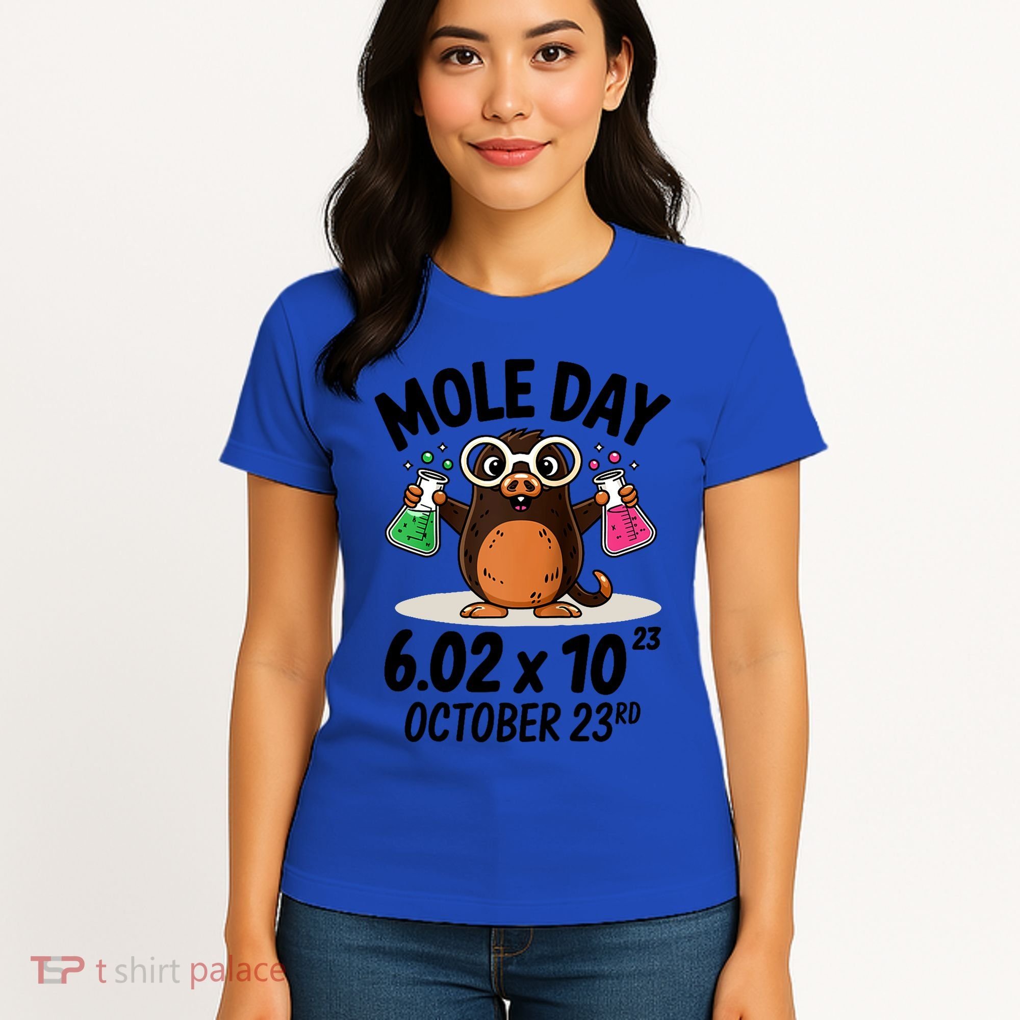 Mole Day Avogadros Number October 23rd Raglan Baseball Gift Women's T-Shirt