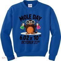 Mole Day Avogadros Number October 23rd Raglan Baseball Gift Kids Sweatshirt thumb 0