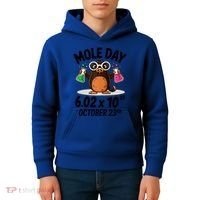 Mole Day Avogadros Number October 23rd Raglan Baseball Gift Kids Hoodie thumb 4