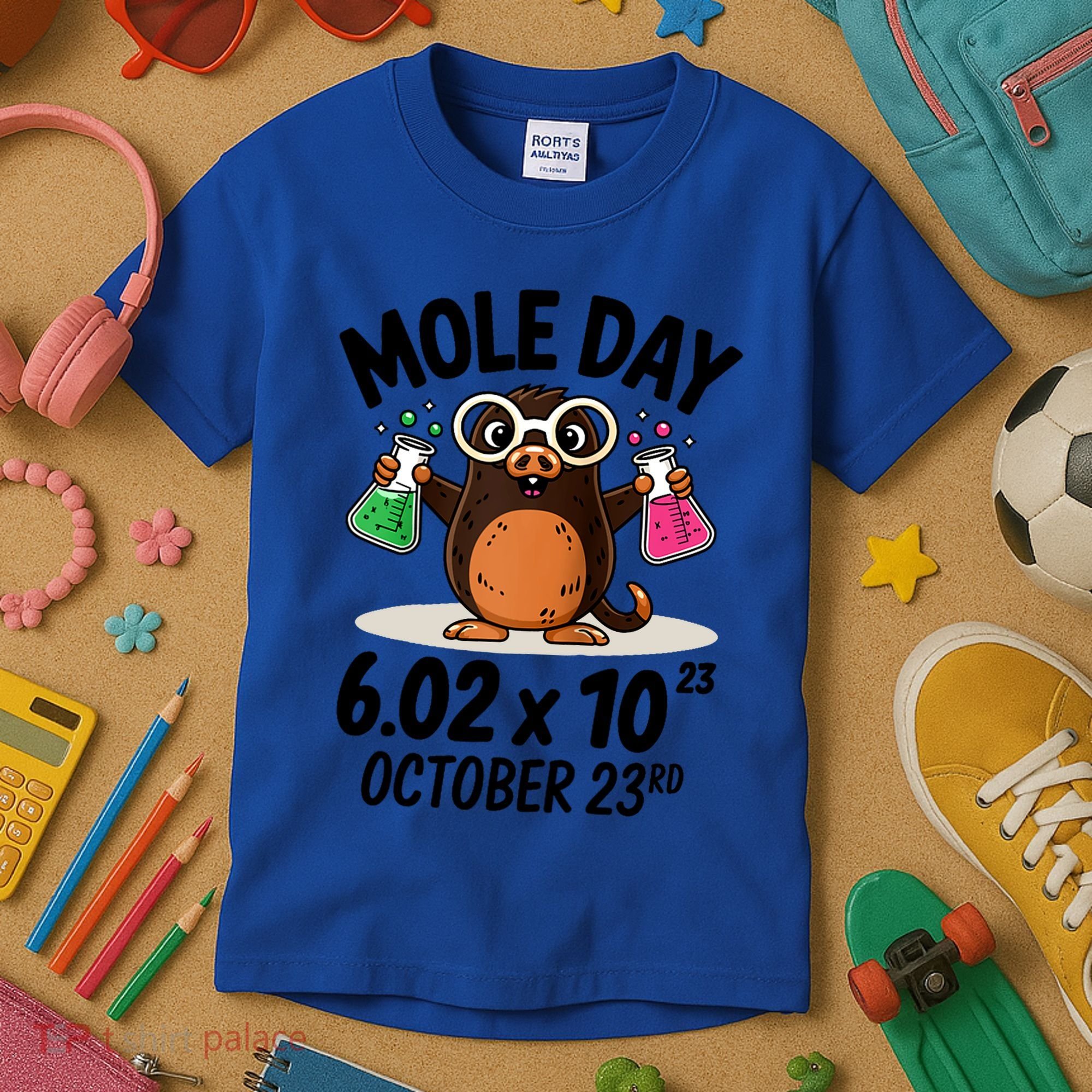 Mole Day Avogadros Number October 23rd Raglan Baseball Gift Kids T-Shirt