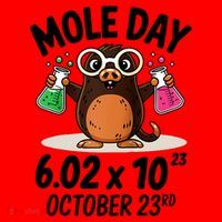 Mole Day Avogadros Number October 23rd Raglan Baseball Gift Santa Hat thumb 1