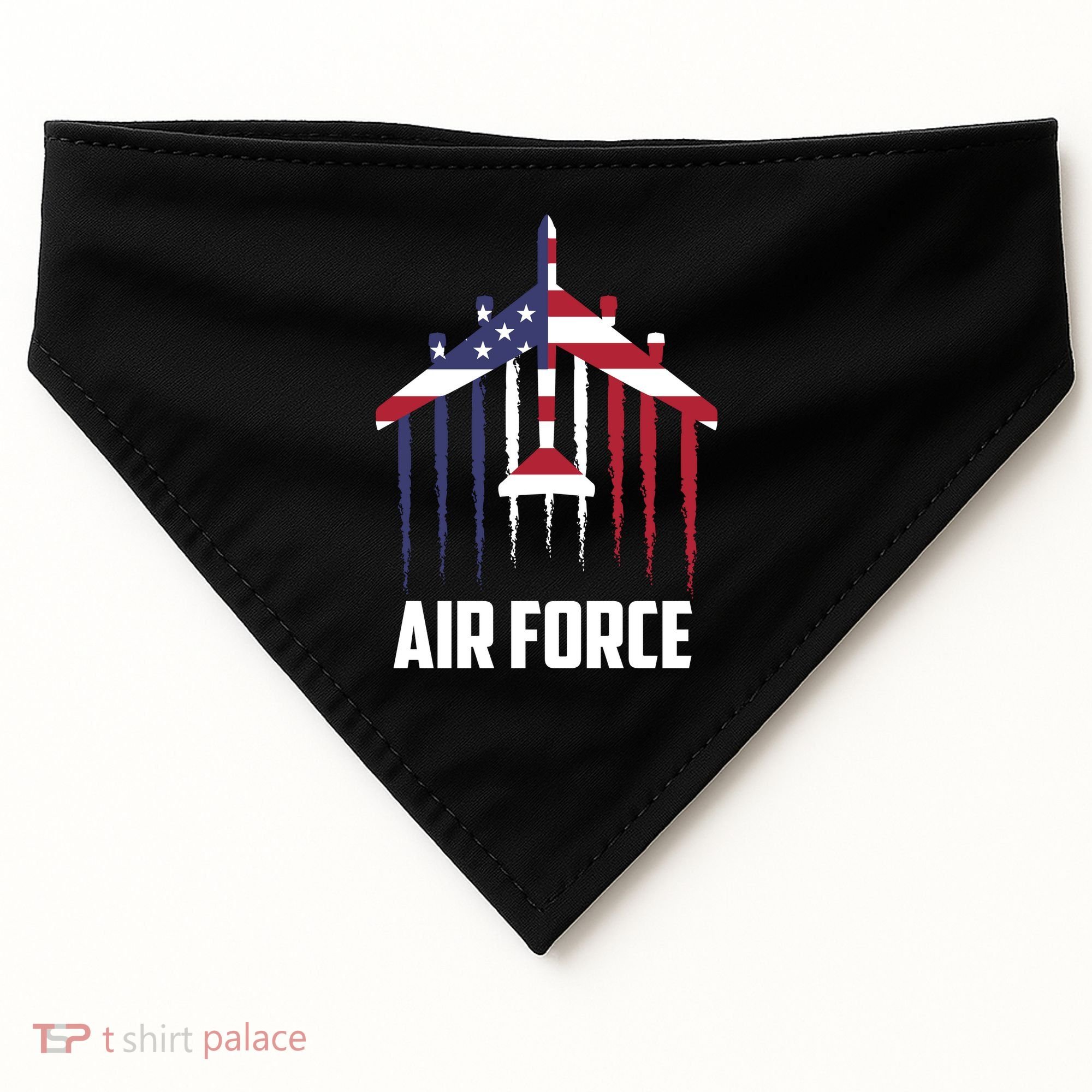 Memorial Day Air Force B52 Bomber American USA-Made Doggie Bandana