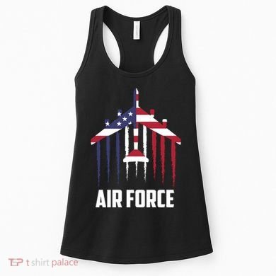 Memorial Day Air Force B52 Bomber American Women's Tank Top